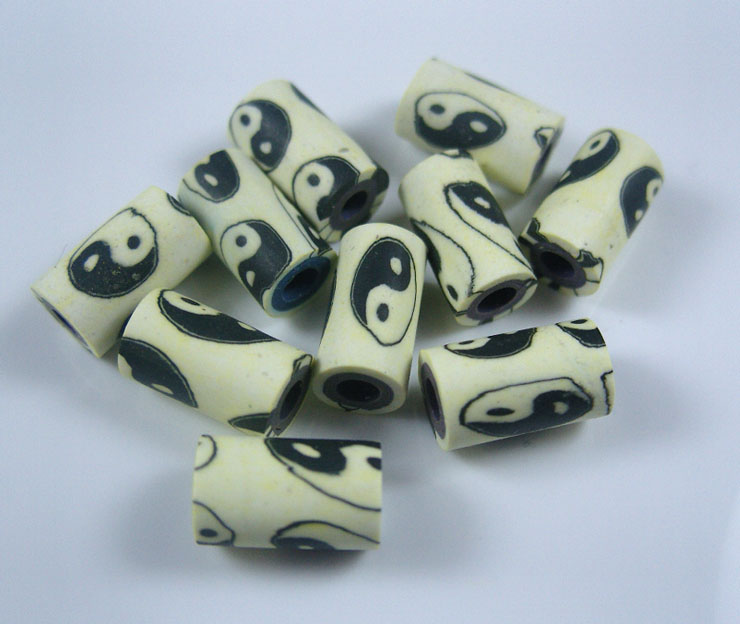 FIMO Tube Beads (sold in per package of 25 pcs)