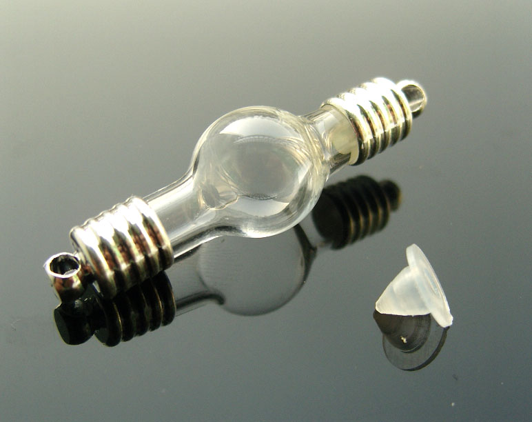 6MM Bulb For Rice Bracelets (with two caps & one stopper)