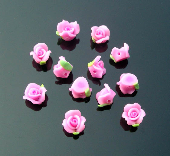FIMO Flower Beads(sold in per package of 25 pcs)
