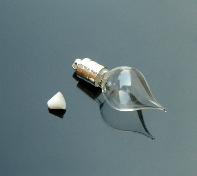 5MM Tear Drop(Silver-plated metal caps)