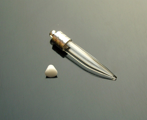 5MM Shark's Tooth(Silver-plated metal caps)