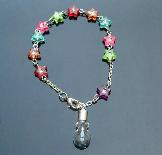 Beaded Bracelet With 5MM glass Vials