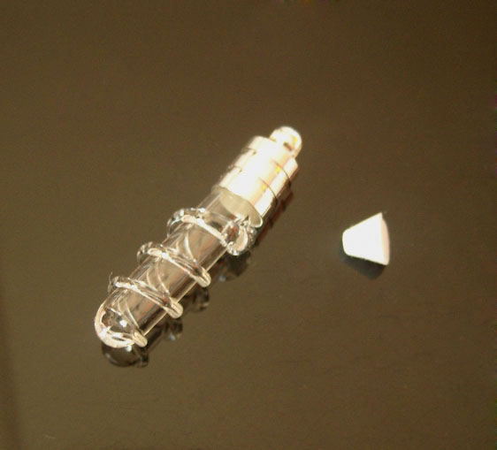5MM Tube Snake Clear(Silver-plated metal caps)