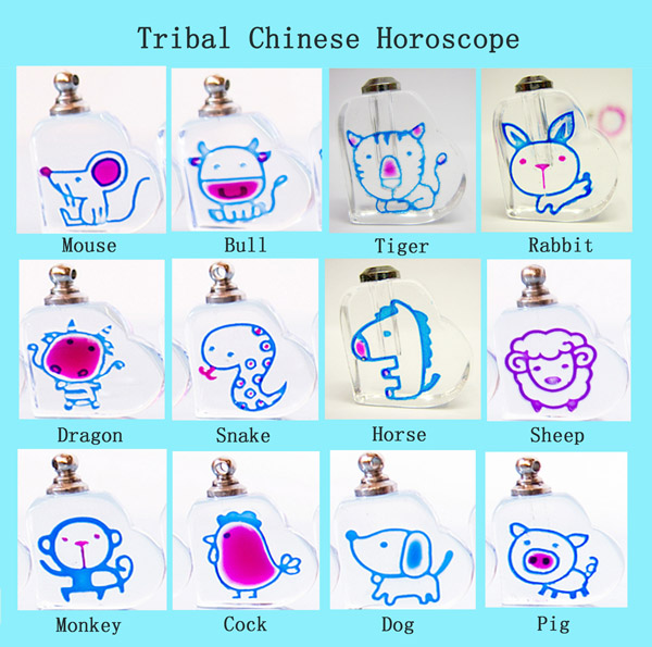 Tribal Chinese Horoscope(Sold in a set of 12 designs)