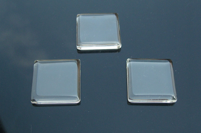 Square Glass Tile For Pendant Jewelry Making (23x23MM,sold in per package of 100pcs)