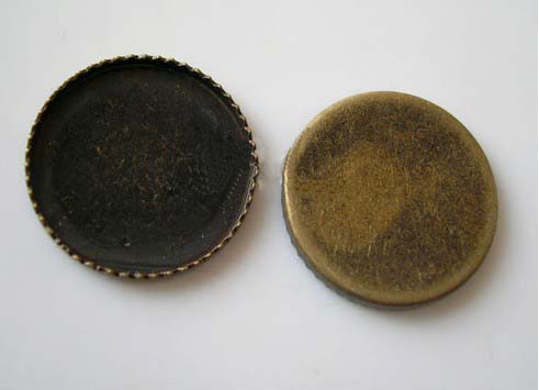Bronze Circle Photo Jewelry Pendant Blank (20MM inside,sold in per package of 200pcs)