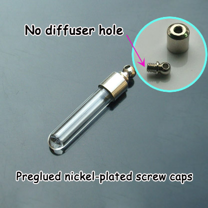 5MM Round Bottom Tube(Preglued Nickel-plated screw caps)