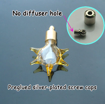 6MM Sun Brown (Preglued silver-plated screw caps)