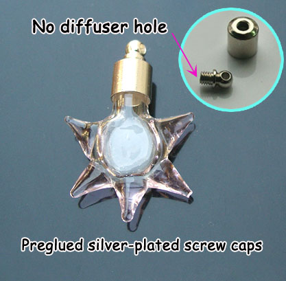 6MM Sun Pink (Preglued silver-plated screw caps)
