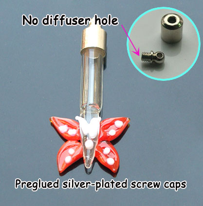6MM Butterfly (3 Color Available) with Preglued silver-plated screw caps
