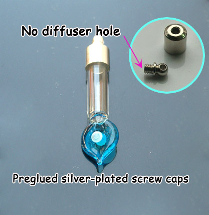 6MM Lucky Eye (Preglued silver-plated screw caps)