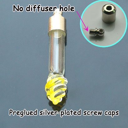 6MM Twister Yellow (Preglued silver-plated screw caps)