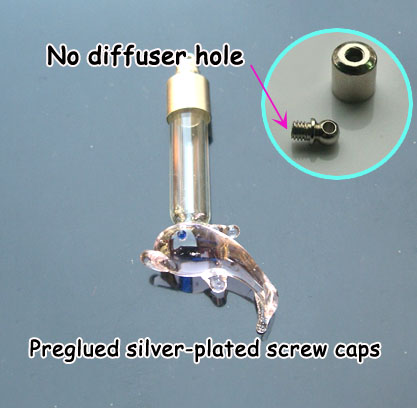 6MM Dolphin Pink (Preglued silver-plated screw caps)