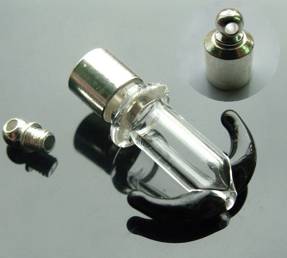6MM Anchor Black (Preglued silver-plated screw caps)