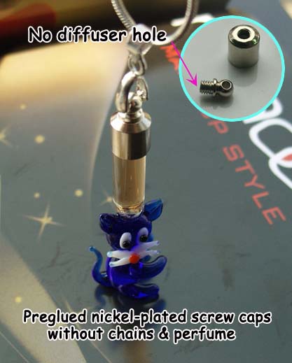 6MM Cat Dart Blue (Preglued Nickel-plated screw caps,No Diffuser Hole)