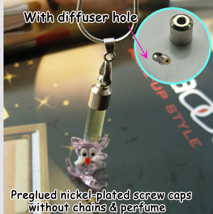 6MM Cat Pink (Preglued Nickel-plated screw caps,With Diffuser Hole)