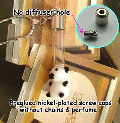 6MM  Bear (Preglued Nickel-plated screw caps,No Diffuser Hole)