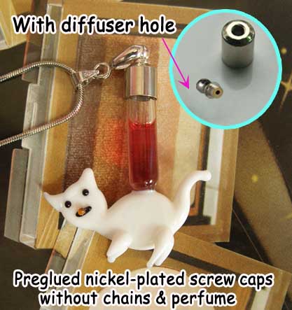 6MM  Cat (Preglued Nickel-plated screw caps,With Diffuser Hole)