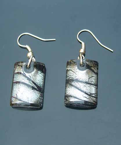 Murano Rectangle  Earrings (sold in per pairs) 