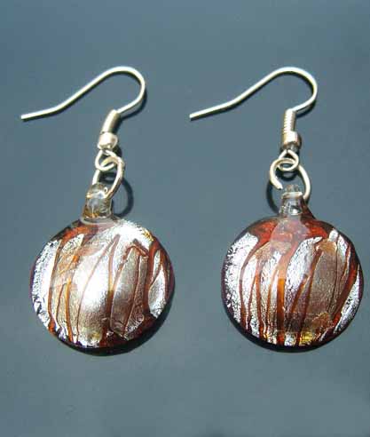 Murano Turtle Shell  Earrings (sold in per pairs) 