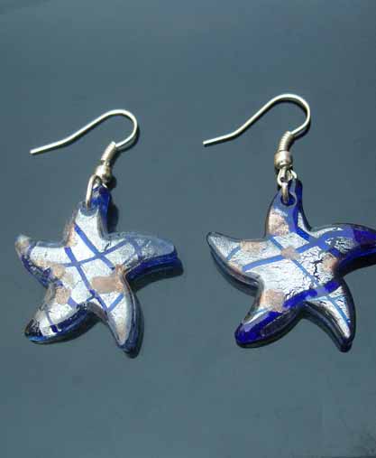 Murano ‎Starfish Earrings (sold in per pairs) 