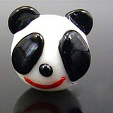 Murano Glass Trinkettes Beads Panda