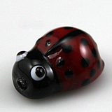 Murano Glass Trinkettes Beads Beetle