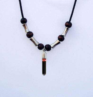 Blood Vial Fang Necklace