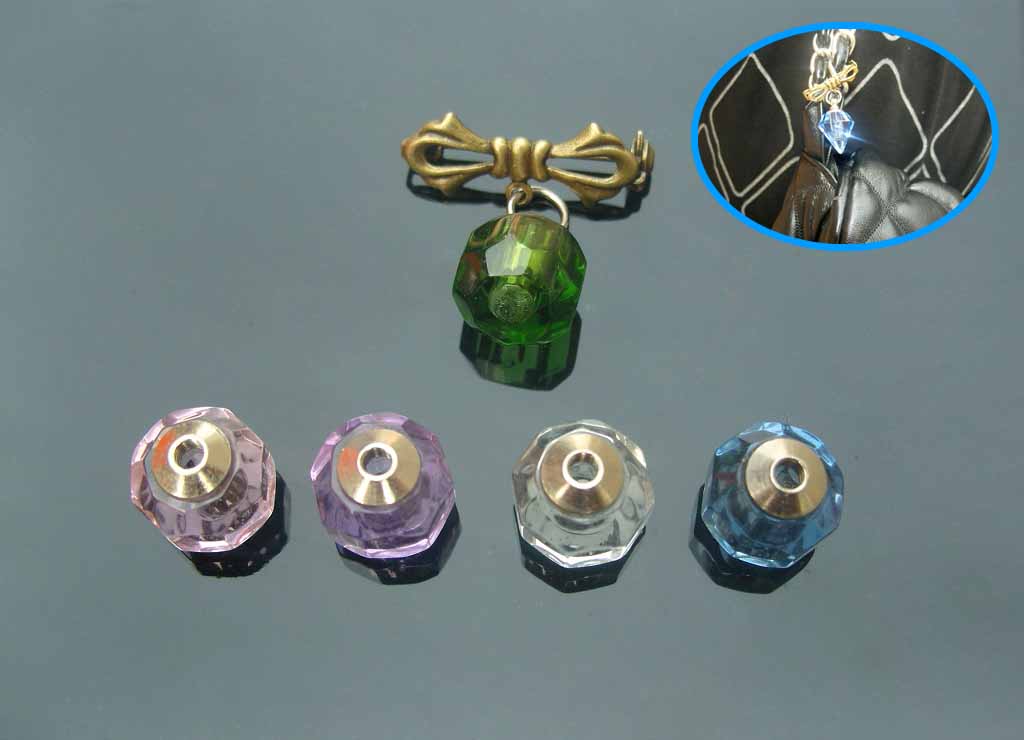 Bowknot Brooches with crystal vials(Assorted Colors)