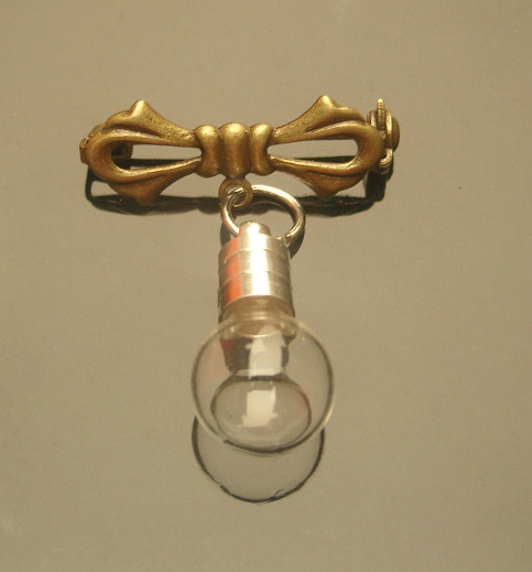 Bowknot Brooches with 5MM Glass vials