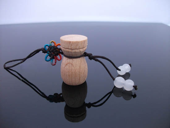 Perfume natural Wooden  Straps Vial Cellphone makeup all sets