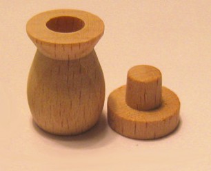 Wooden Bottle(24x14MM,0.5ML)