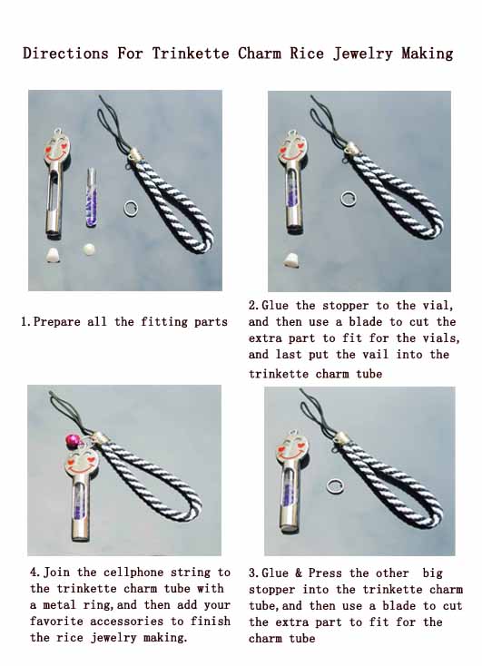 DIRECTIONS FOR TRINKETTE CHARM RICE JEWELRY MAKING-1