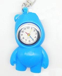 Bear Keychain Watches(sold in per package of 10pcs,assorted colors)