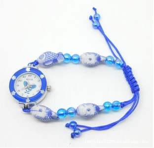 FIMO Beads Bracelet Watches(sold in per package of 10pcs,assorted colors)