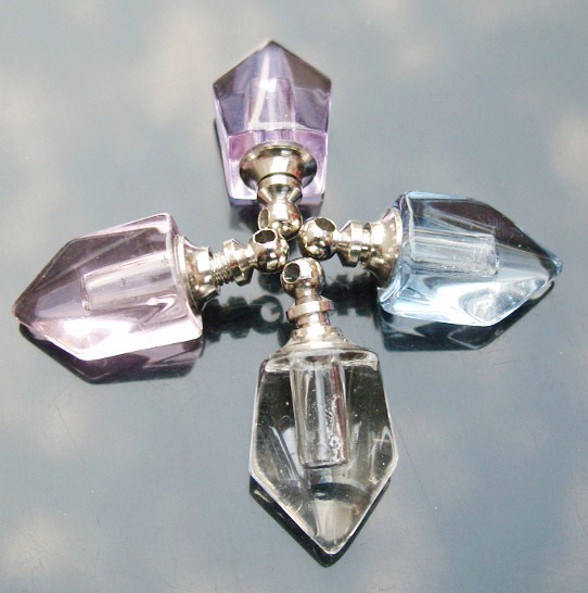Crystal Plain Perfume Vials Sword(16x19MM,assorted colors)