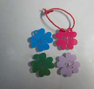 Four-leaved Clover Wish Hangtag (Sold in per package of 500pcs,assorted colors)