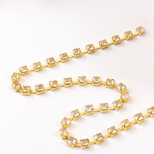 Gold Rhinestone Chains(Sold in per package of 40pcs)