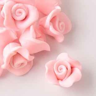 16MM Pink FIMO Flowers (Sold in per package of 40pcs)
