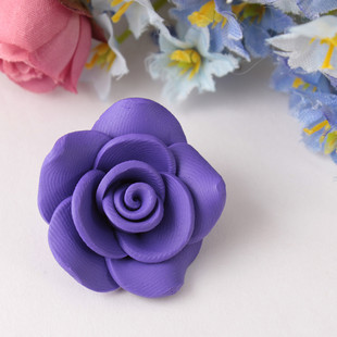 30MM Purple FIMO Flowers (Sold in per package of 30pcs)