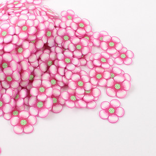 9MM Pink FIMO Flower Flakes (Sold in per package of 1200pcs)