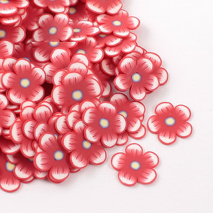 9MM Red FIMO Flower Flakes (Sold in per package of 1200pcs)