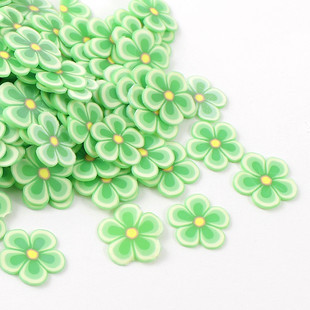 9MM Green FIMO Flower Flakes (Sold in per package of 1200pcs)