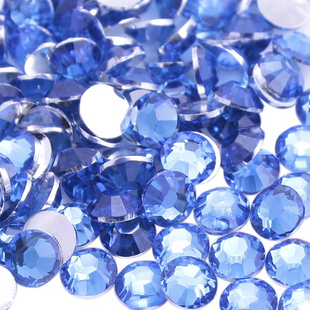 5MM Dark Blue Flat Bottom Resin Rhinestone Diamonds (Sold in per package of 200pcs)