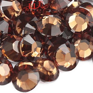 3MM Coffee Flat Bottom Resin Rhinestone Diamonds (Sold in per package of 500pcs)