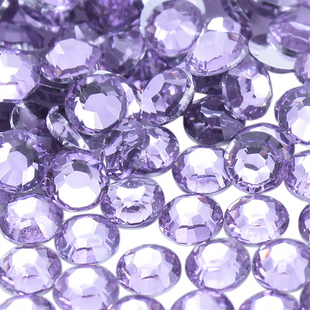 3MM Light Purple Flat Bottom Resin Rhinestone Diamonds (Sold in per package of 500pcs)