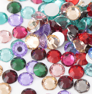 2MM Flat Bottom Resin Rhinestone Diamonds (Sold in per package of 500pcs,assorted colors)
