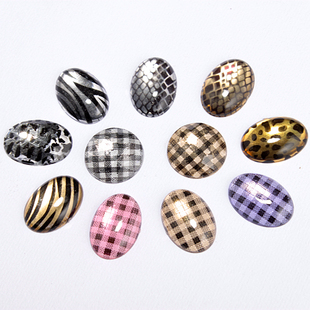 Flat Bottom Leopard Resin Rhinestone Diamonds (Sold in per package of 100pcs,assorted colors)