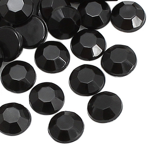 3MM Black Flat Bottom Acrylic Rhinestone Diamonds(Sold in per package of 500pcs)