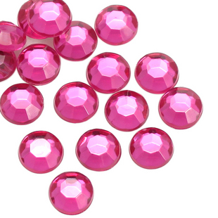 3MM Peach Pink Flat Bottom Acrylic Rhinestone Diamonds(Sold in per package of 500pcs)